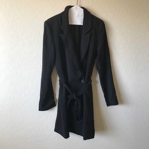 Sugar + Lips Black Tuxedo / Blazer Dress